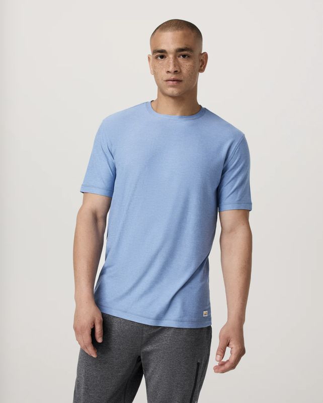 Vuori Strato Tee Isle Blue Heather