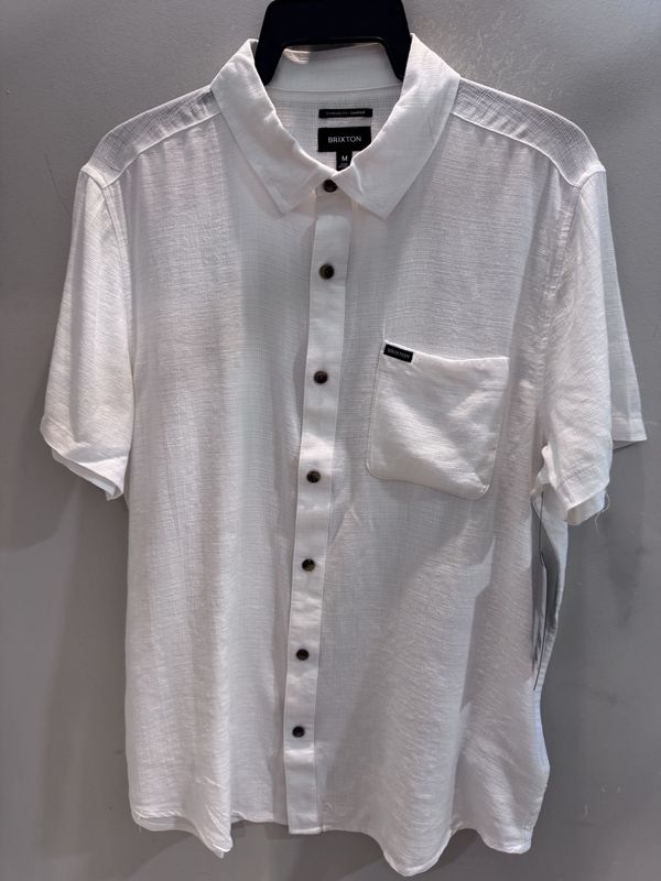 Brixton Charter Slub White SS