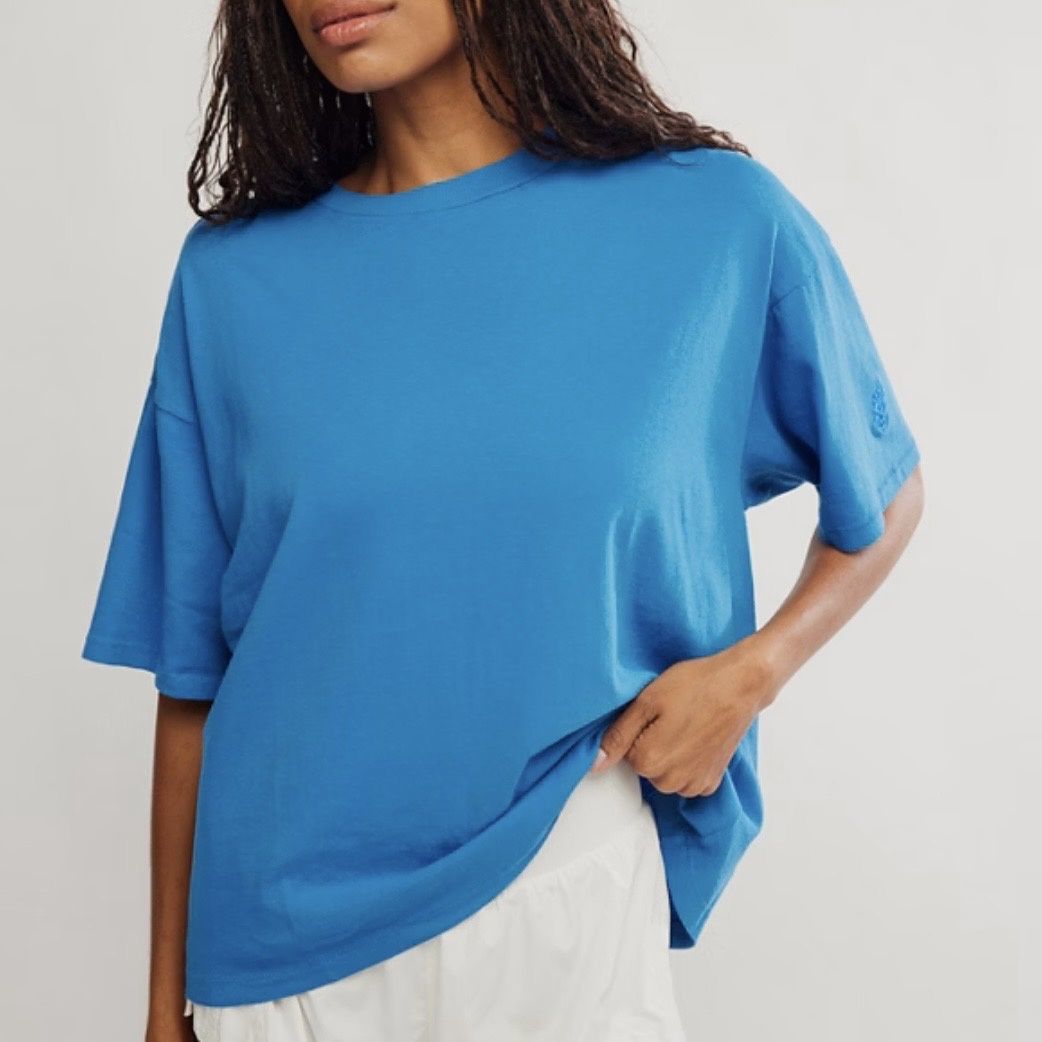 Free People Tackle Tee Cobalt