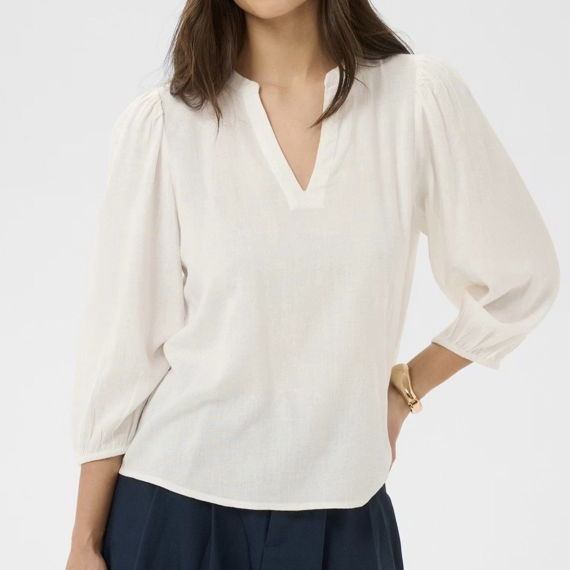 Kaffe Milia Blouse Chalk