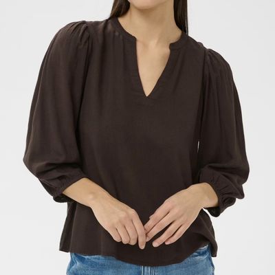 Kaffe Milia Blouse Chocolate
