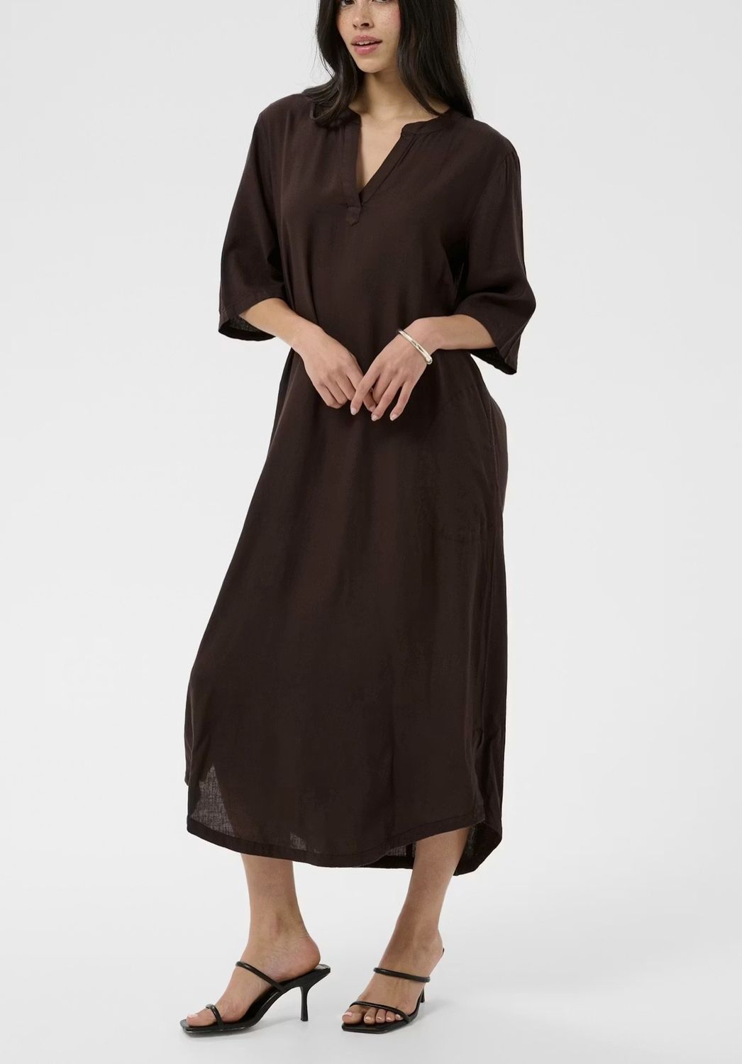 Kaffe Milia Dress Chocolate