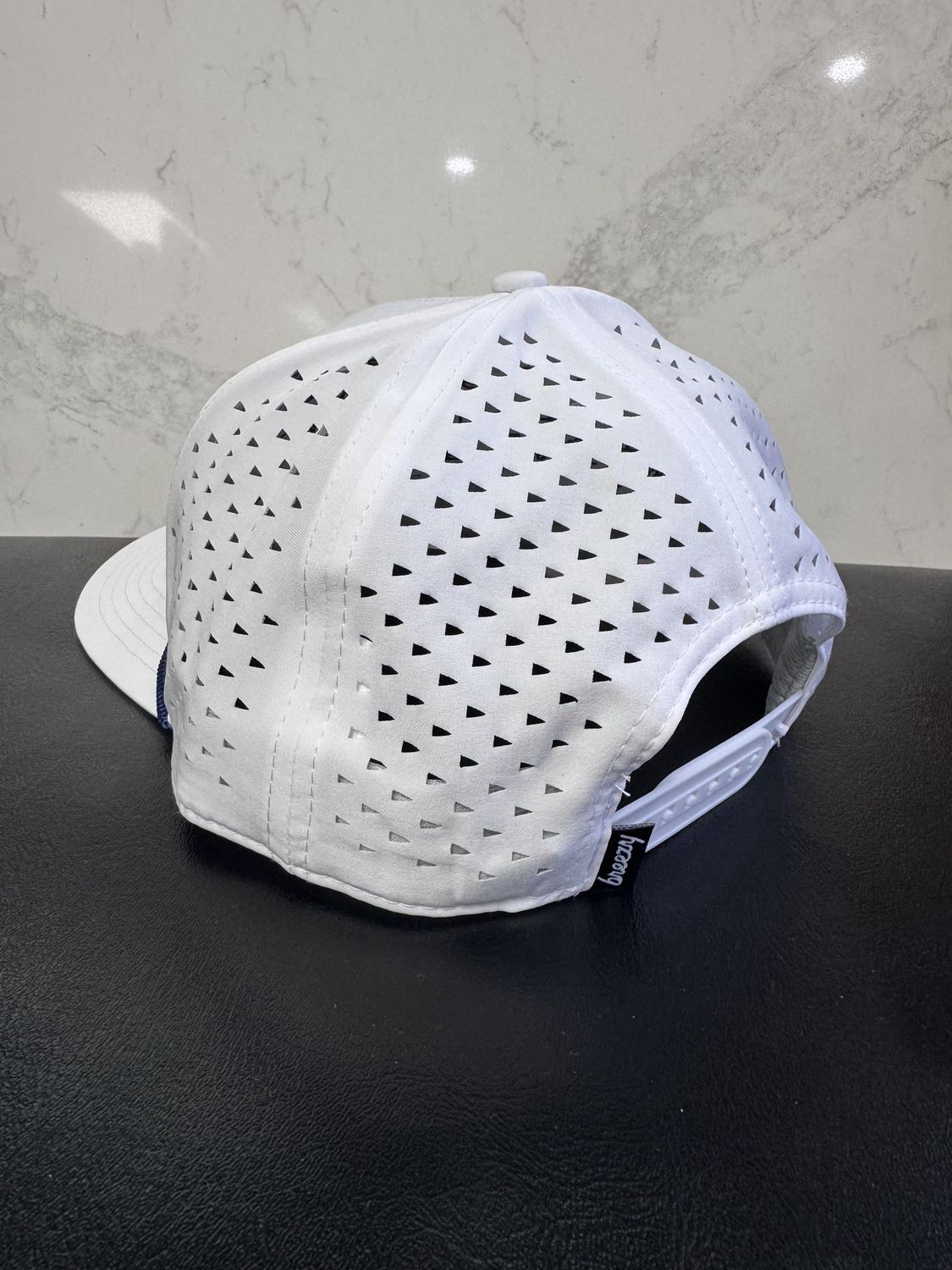 Have A Day Blue ALL WHITE Rope Hat