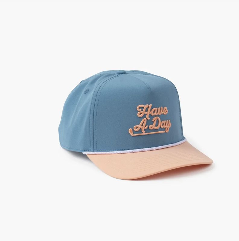 Breezy Have A Day Blue &amp; Orange Rope Hat