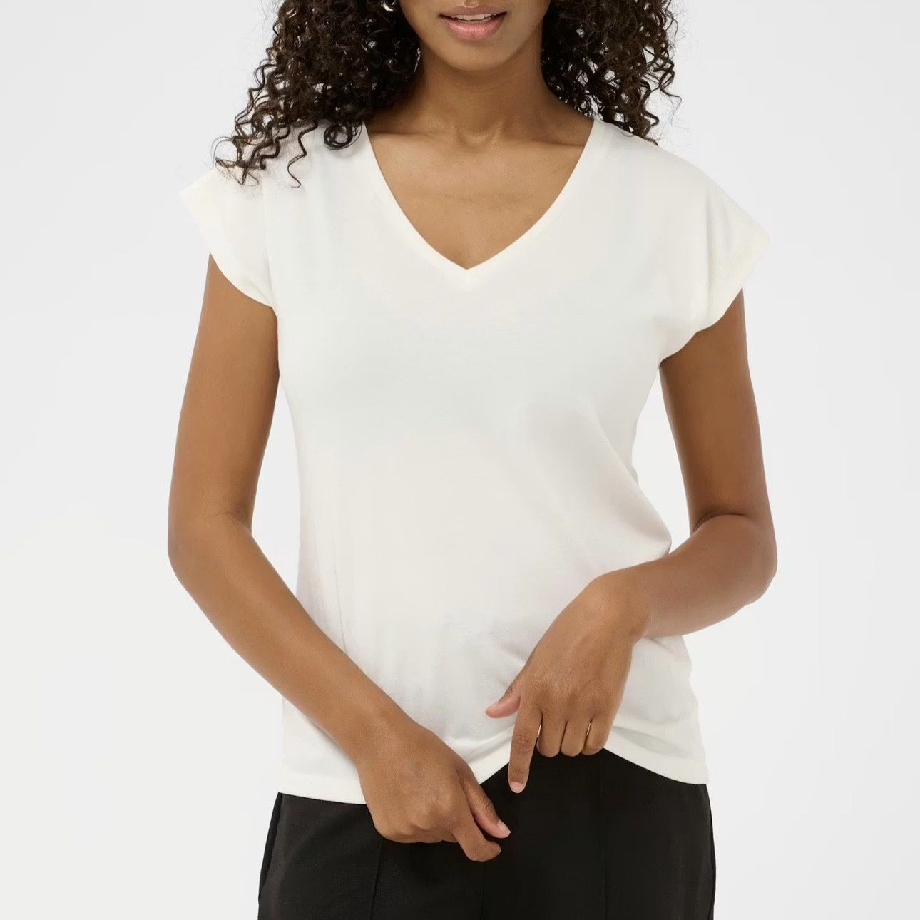 Kaffe Alise T-shirt Chalk