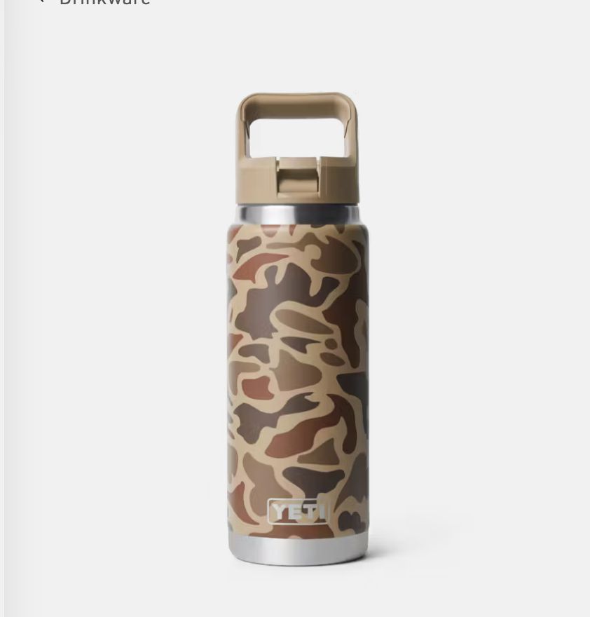 Yeti 769 ML WATER BOTTLE  WITH COLOUR-MATCHED STRAW CAP Wetlands Camo