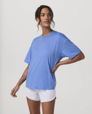 Vuori Energy Tee Long Riviera Blue Heather