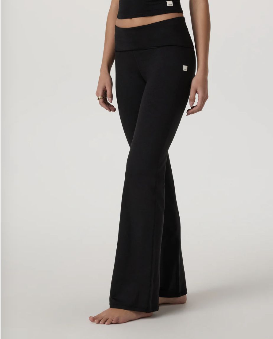 Vuori Halo Foldover Pant Black Heather