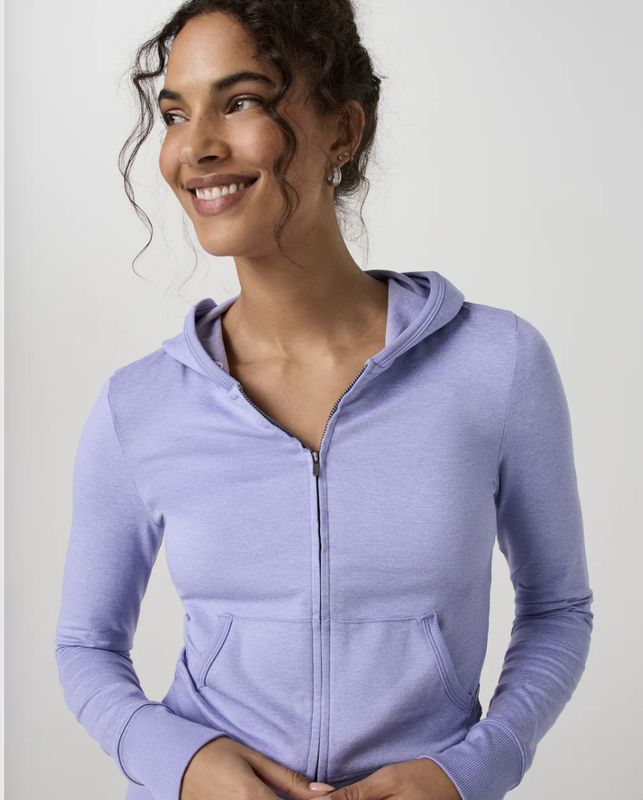 Vuori Halo Mini Full Zip Hoodie Hyacinth