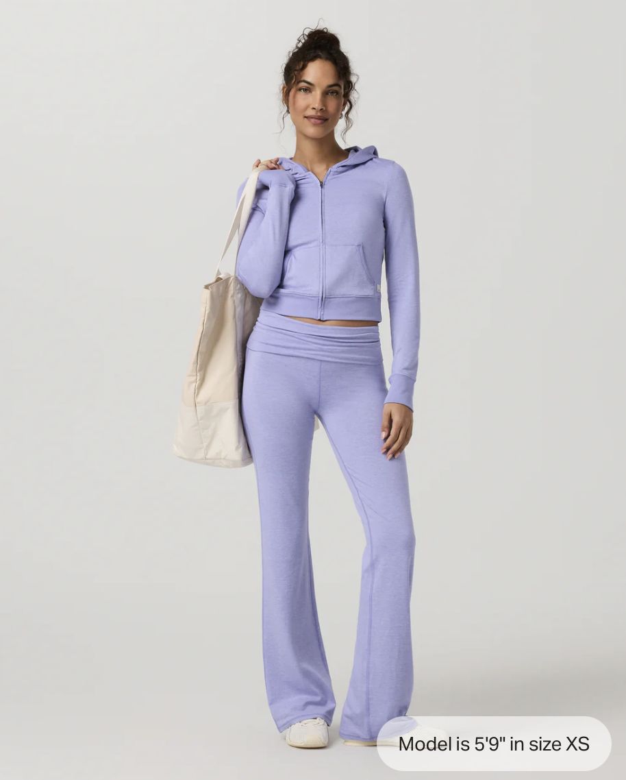Vuori Halo Mini Full Zip Hoodie Hyacinth
