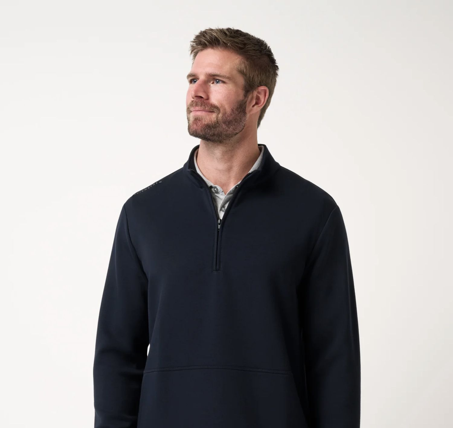 Travis Mathew Fibercloud 1/4 Zip Black