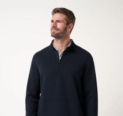 Travis Mathew Fibercloud 1/4 Zip Black