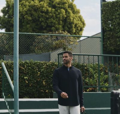 Travis Mathew Fibercloud 1/4 Zip Black