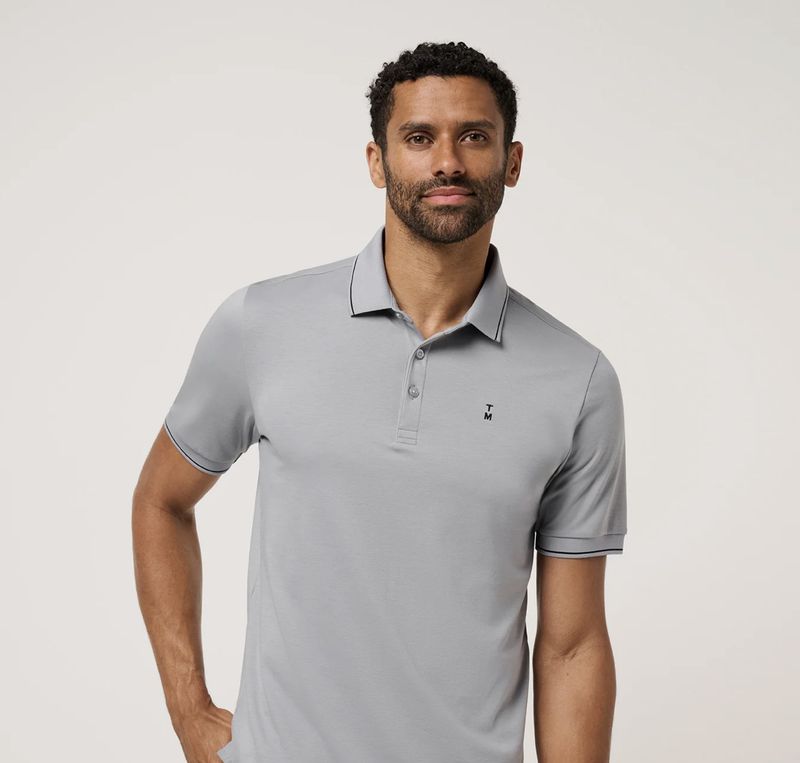 Travis Mathew Featherweight Season Heather Light Grey