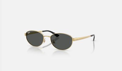 Rayban Polished Arista Gold Dark Grey