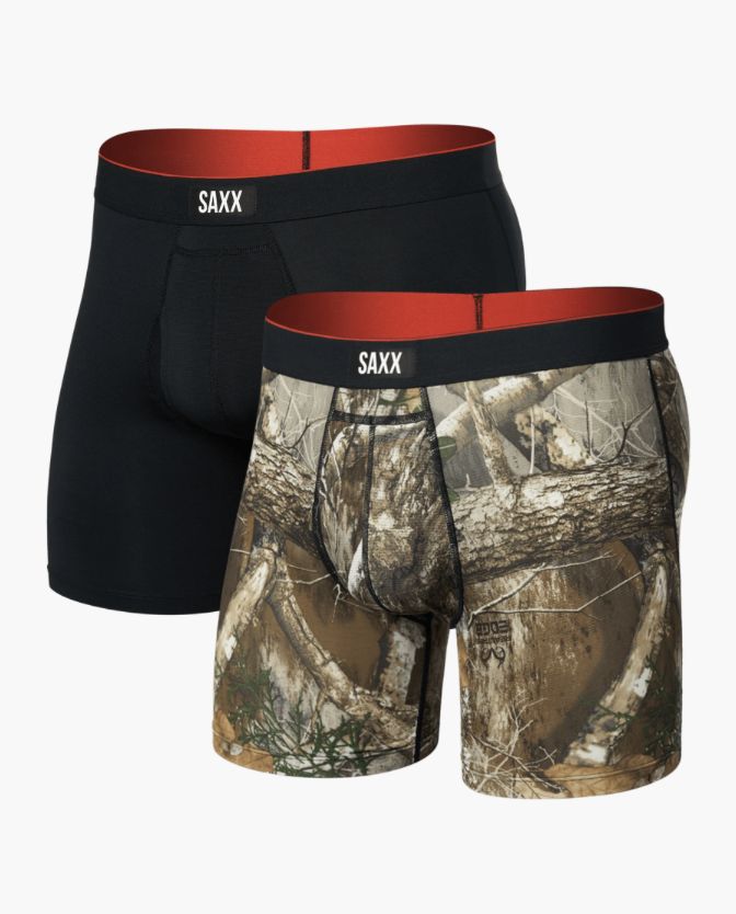 SAXX Multi-Sport Mesh x Realtree® (2 Pack) Multi-Sport Performance Boxer Brief 6"
