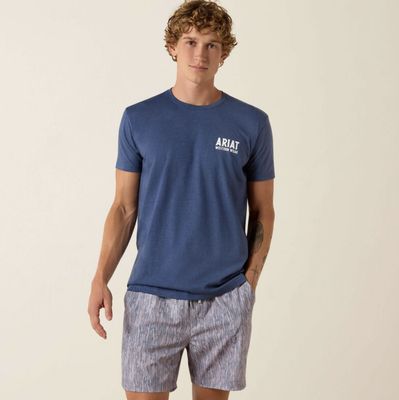Ariat Outline Shop T-Shirt Navy Heather