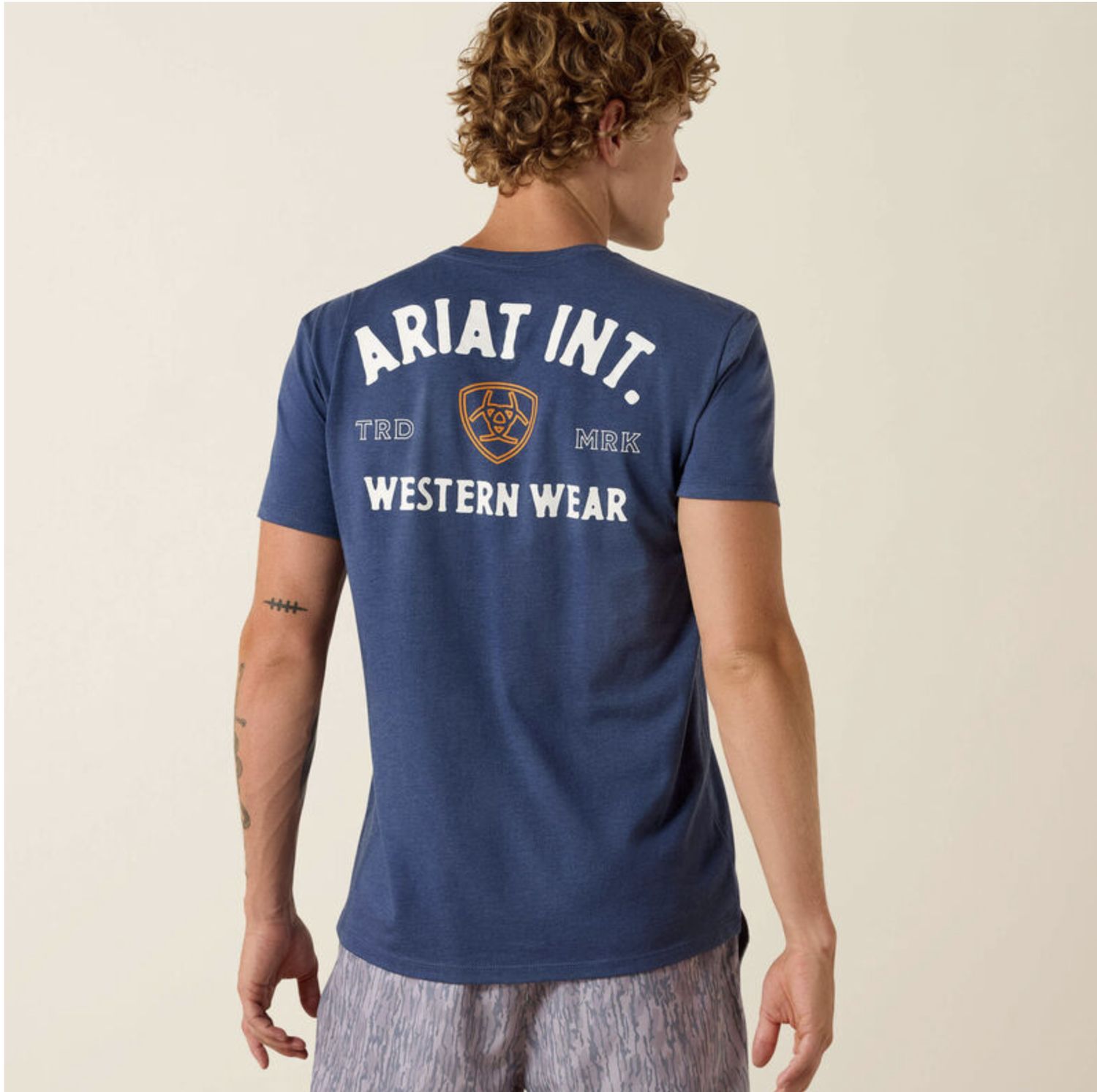 Ariat Outline Shop T-Shirt Navy Heather