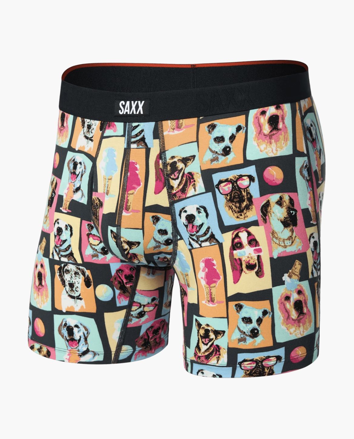 SAXX Vibe Xtra Soft Comfort Soft Comfort Boxer Brief 6" Summer Dogs