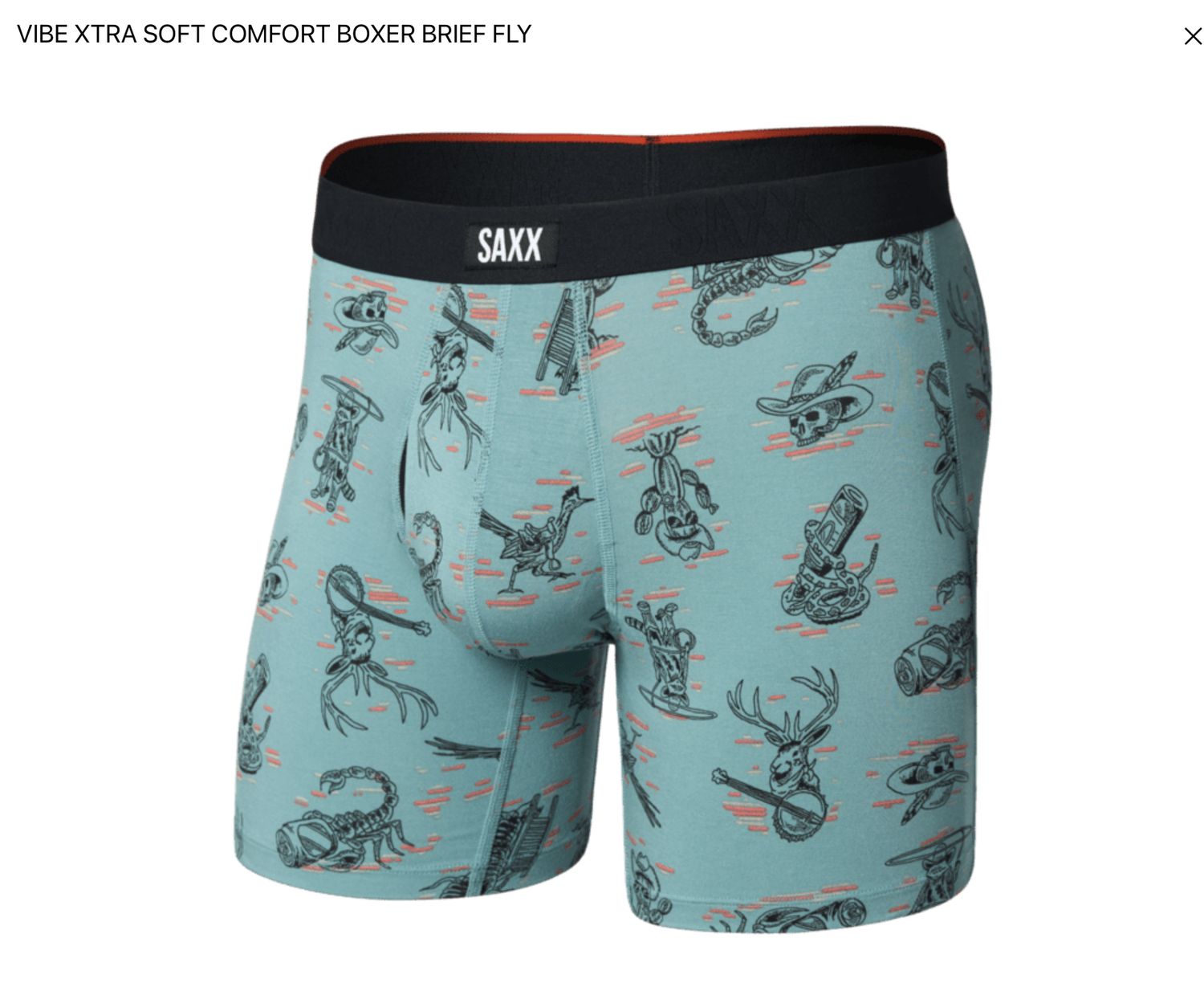 SAXX Vibe Xtra Soft Comfort Soft Comfort Boxer Brief 6" Western