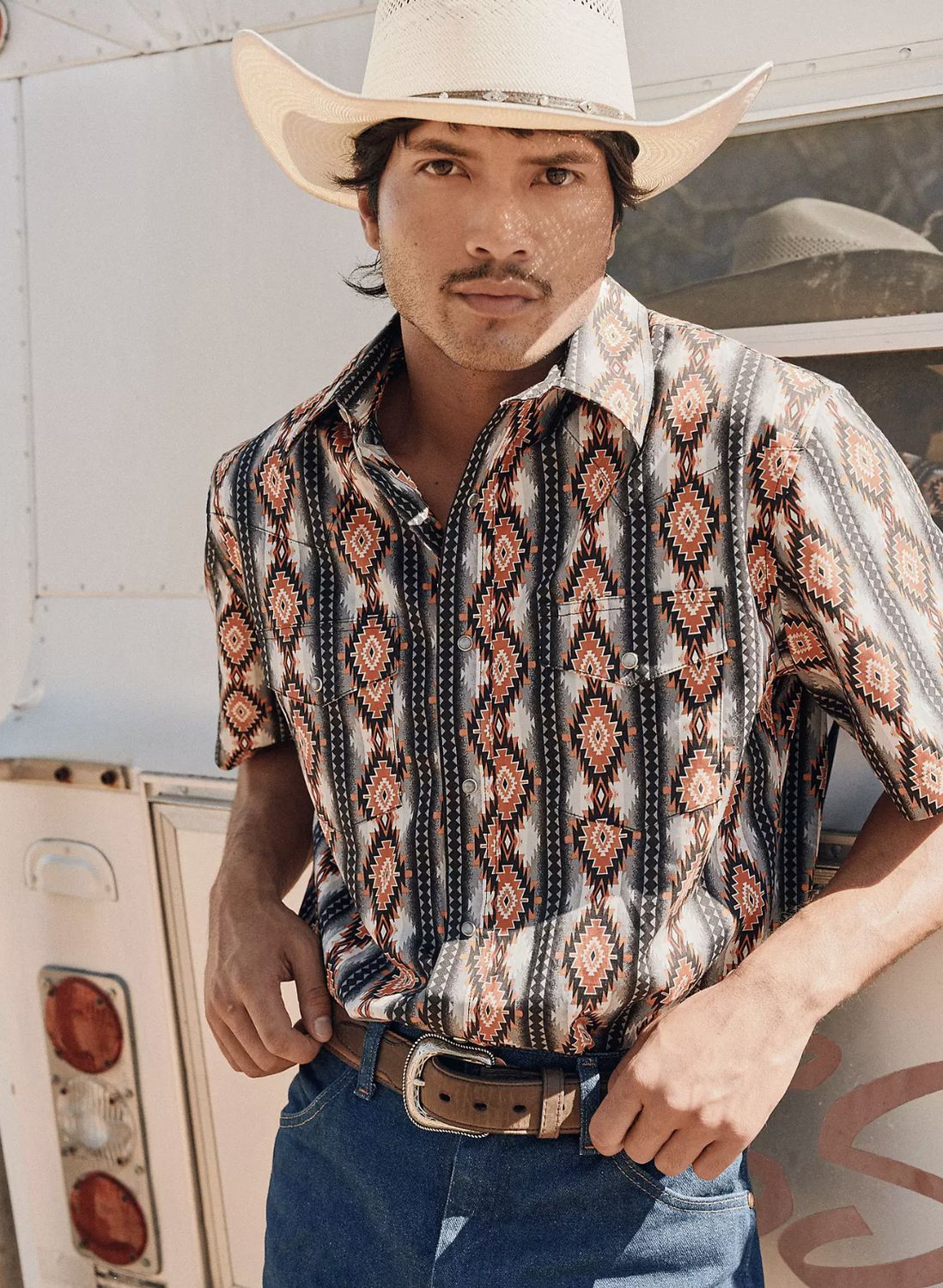 MEN'S CHECOTAH® SHORT SLEEVE WESTERN SNAP SHIRT