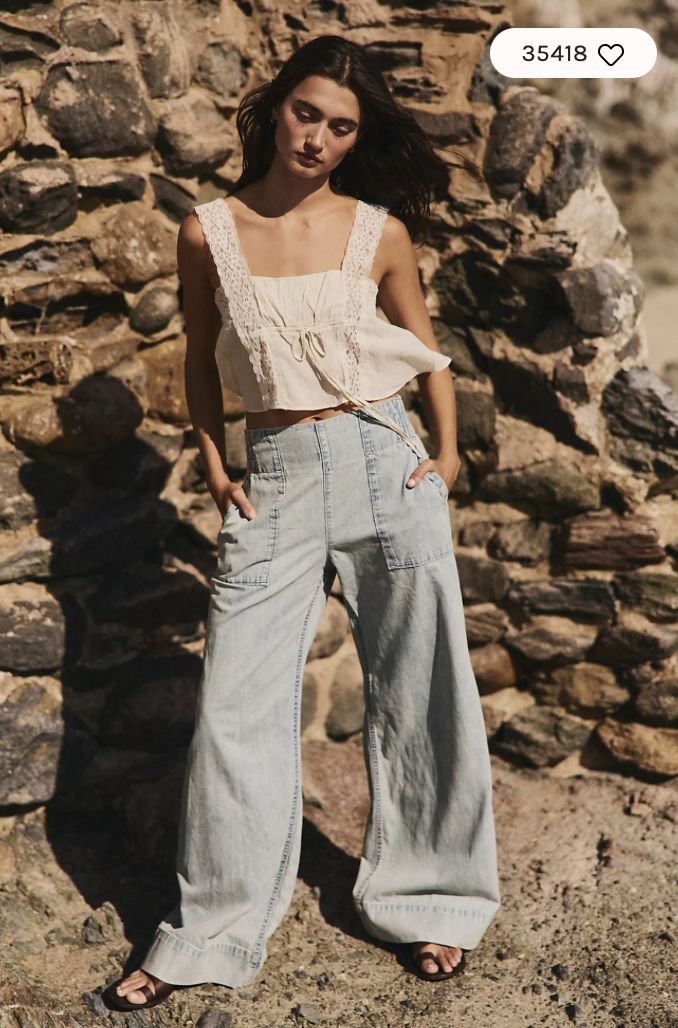 Free People We The Free Breezy Denim Pull-On Jeans