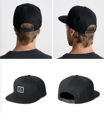Roark Safecamp Snapback Hat Black
