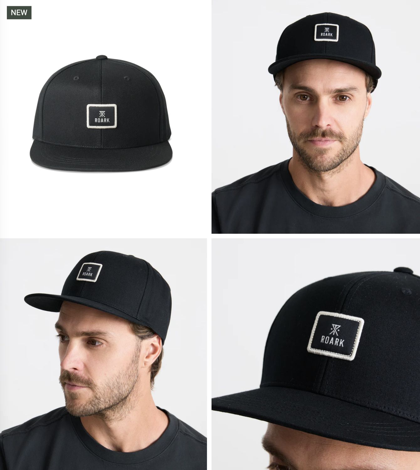 Roark Safecamp Snapback Hat Black