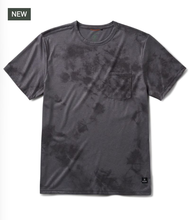 Roark Mathis Active Tie Dye Pocket Short Sleeve Tee Grey