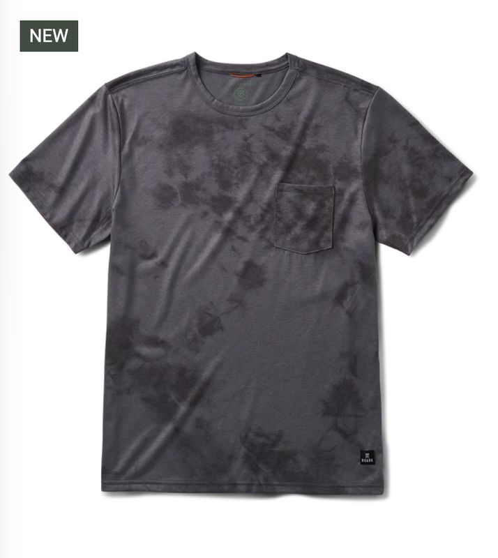 Roark Mathis Active Tie Dye Pocket Short Sleeve Tee Grey