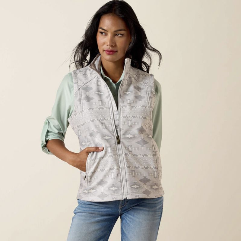 Ariat Logo Softshell Vest Pepper Southwest