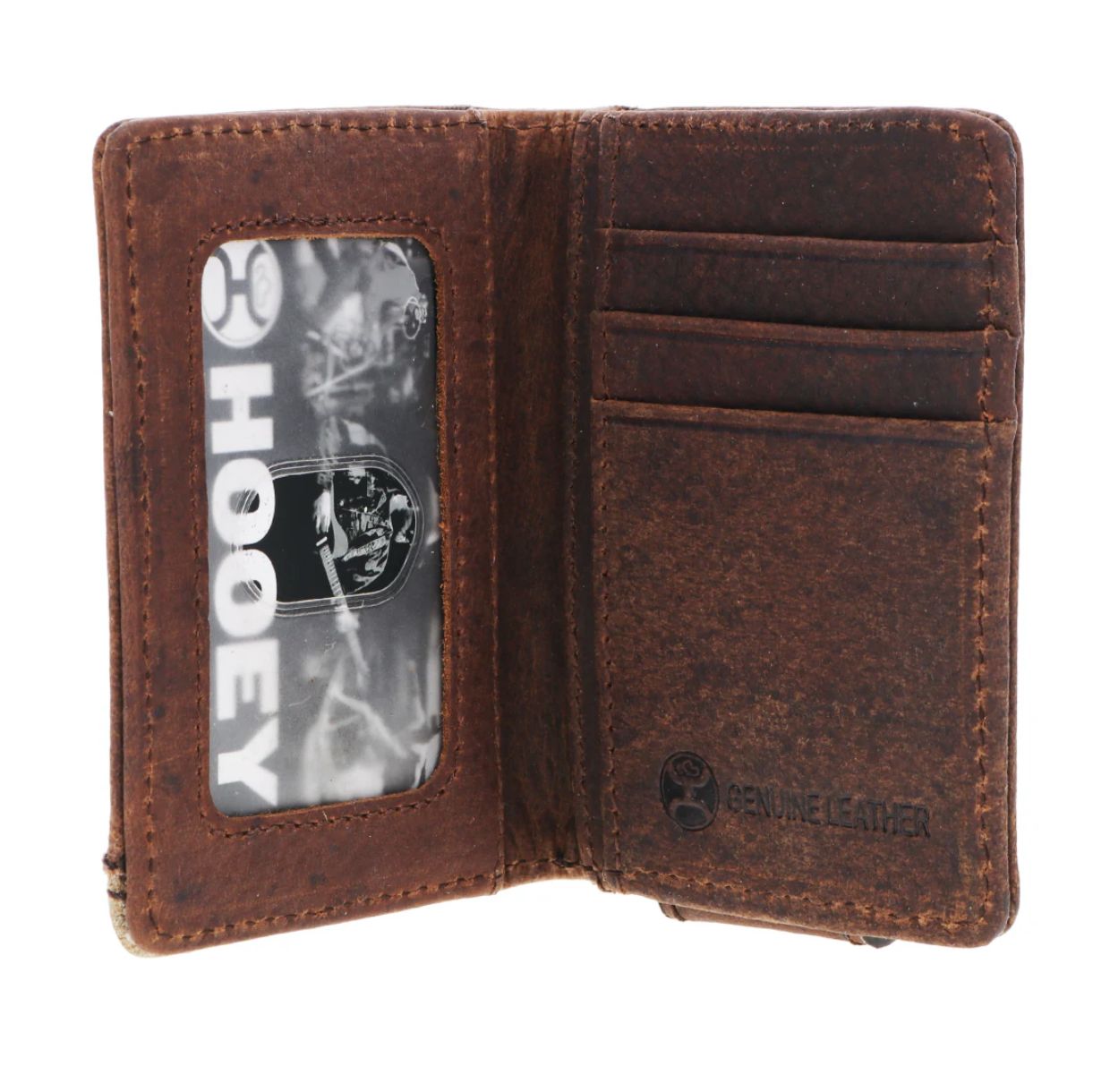 HOOEY "CHISHOLM" TRICOLOR WESTERN CORNER BIFOLD MONEY CLIP