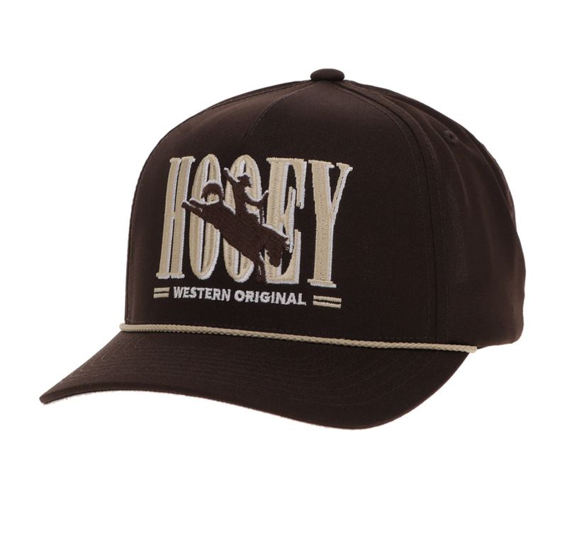 HOOEY "WILD RIDE" HOOEY HAT BROWN W/ HOOEY EMBROIDERED LOGO