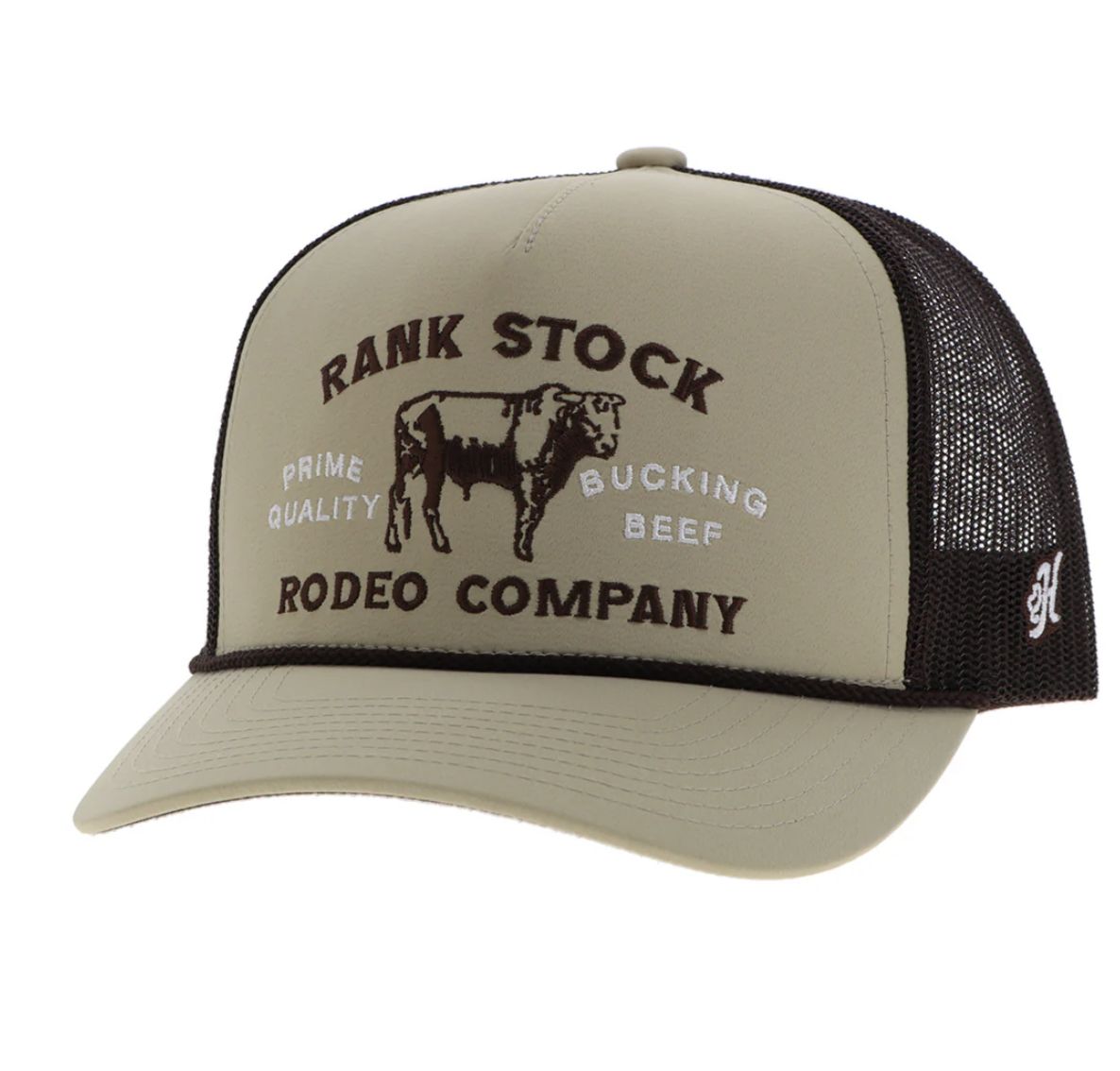 HOOEY "RANK STOCK" HAT TAN/BROWN W/BROWN STITCHING
