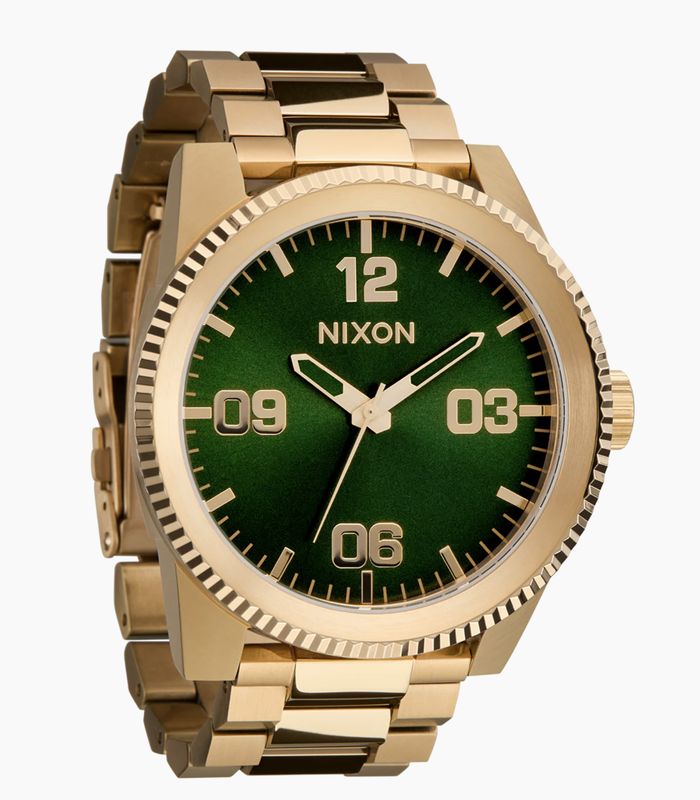 Nixon Corporal Stainless Steel All Gold Green Sunray