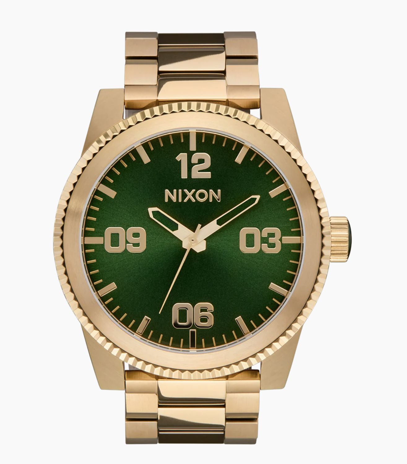 Nixon Corporal Stainless Steel All Gold Green Sunray