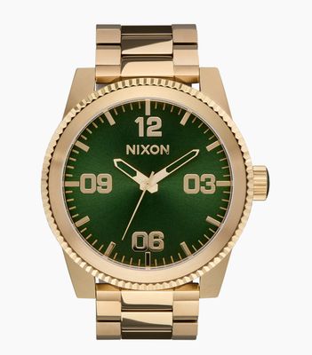 Nixon Corporal Stainless Steel All Gold Green Sunray