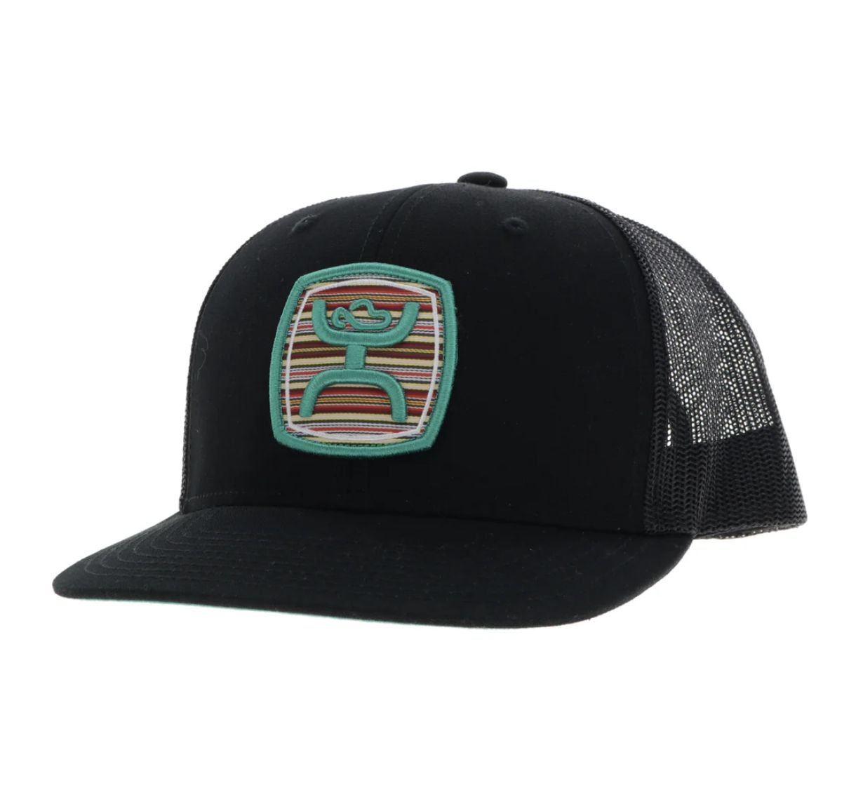 HOOEY "ZENITH" HAT BLACK W/SERAPE PATTERN PATCH