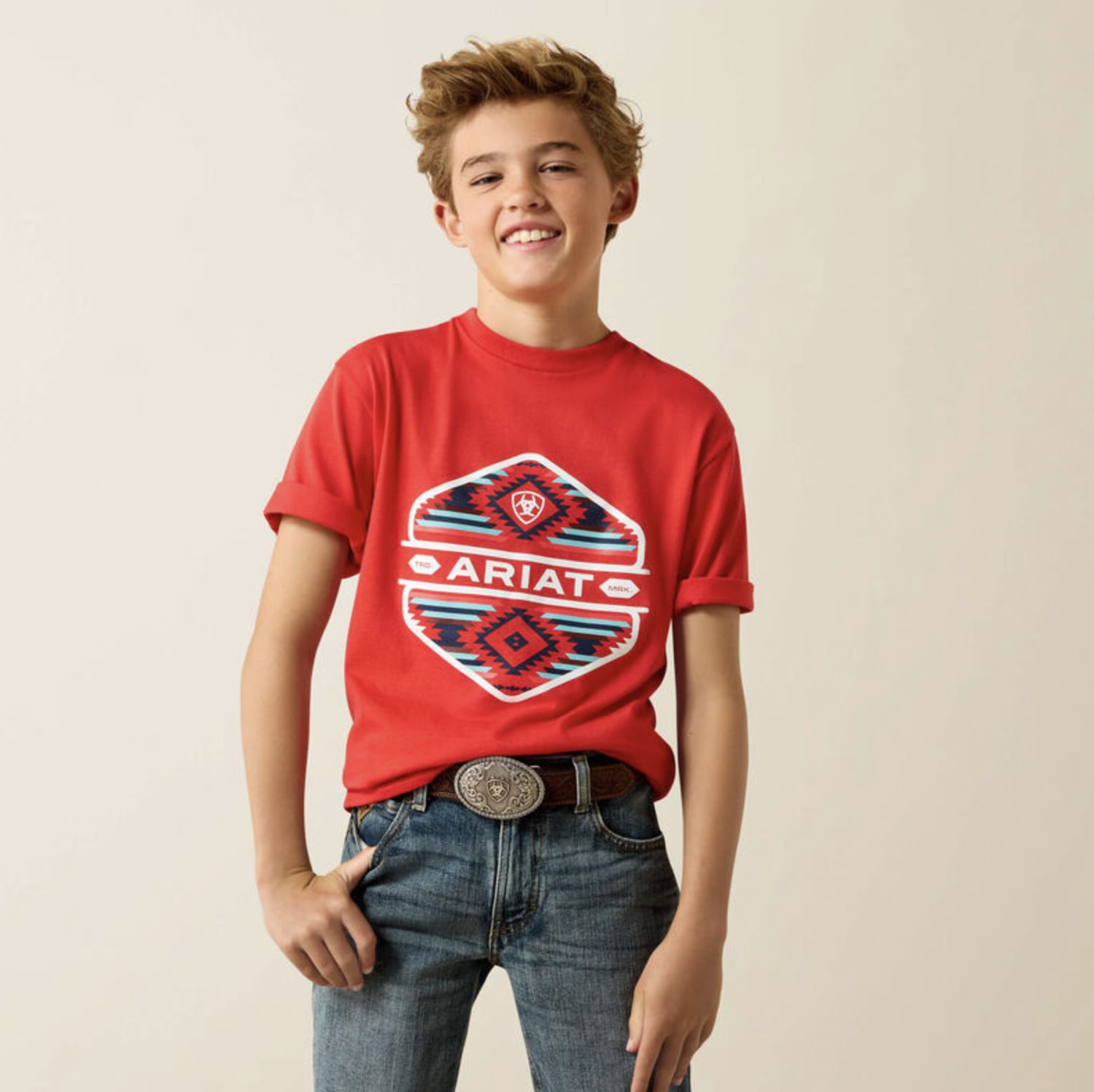 Ariat Chinelos Hex T-Shirt Mars Red