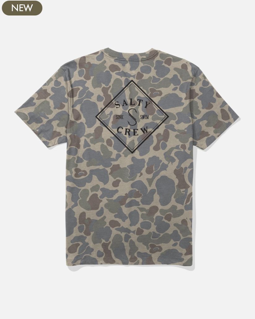 Salty Crew Tippet Ranger Crew Tee - Sand Camo