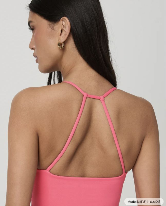 Vuori AllTheFeels™ Strappy Back Tank Sunset Pink