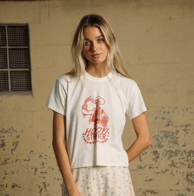 Sendero Howdy Stranger Boxy Tee White