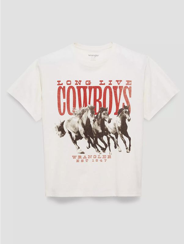Wrangler STAMPEDING STALLIONS GIRLFRIEND GRAPHIC TEE