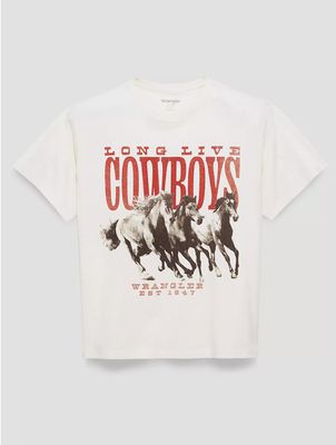 Wrangler STAMPEDING STALLIONS GIRLFRIEND GRAPHIC TEE