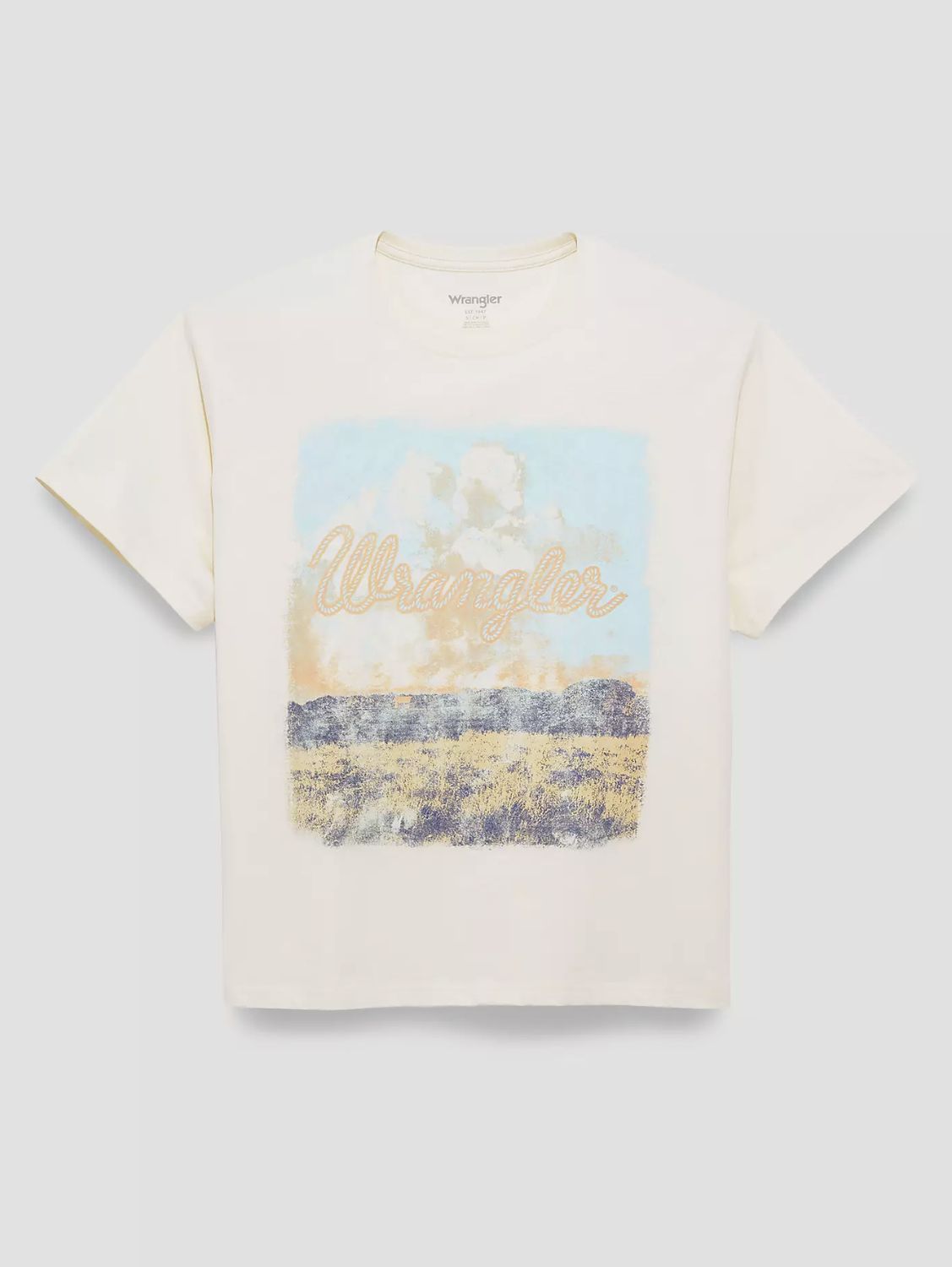 Wrangler DISTRESSED LANDSCAPE GIRLFRIEND GRAPHIC TEE