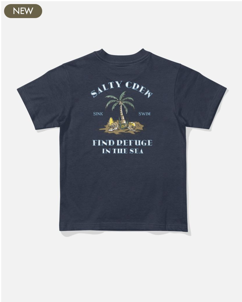 Salty Crew Deserted Toddler Tee - Navy