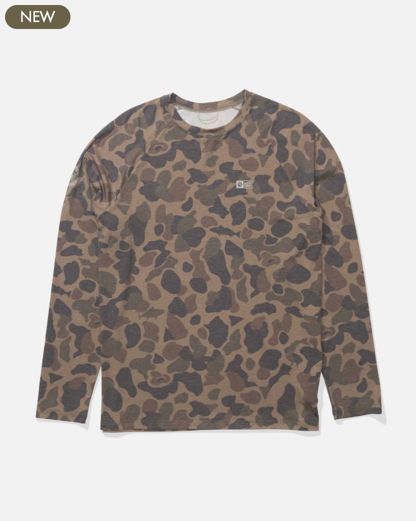 Salty Crew Mariner Lite UV Long Sleeve - Tan Camo