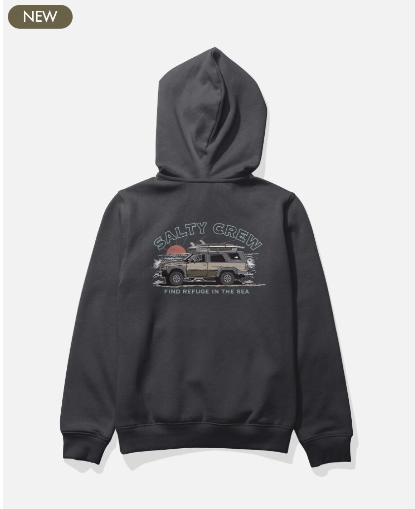 Salty Crew Get Ready Boys Fleece - Black
