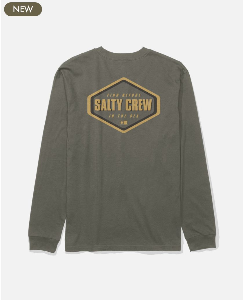 Salty Crew Shapely Long Sleeve Tee - Dusty Olive