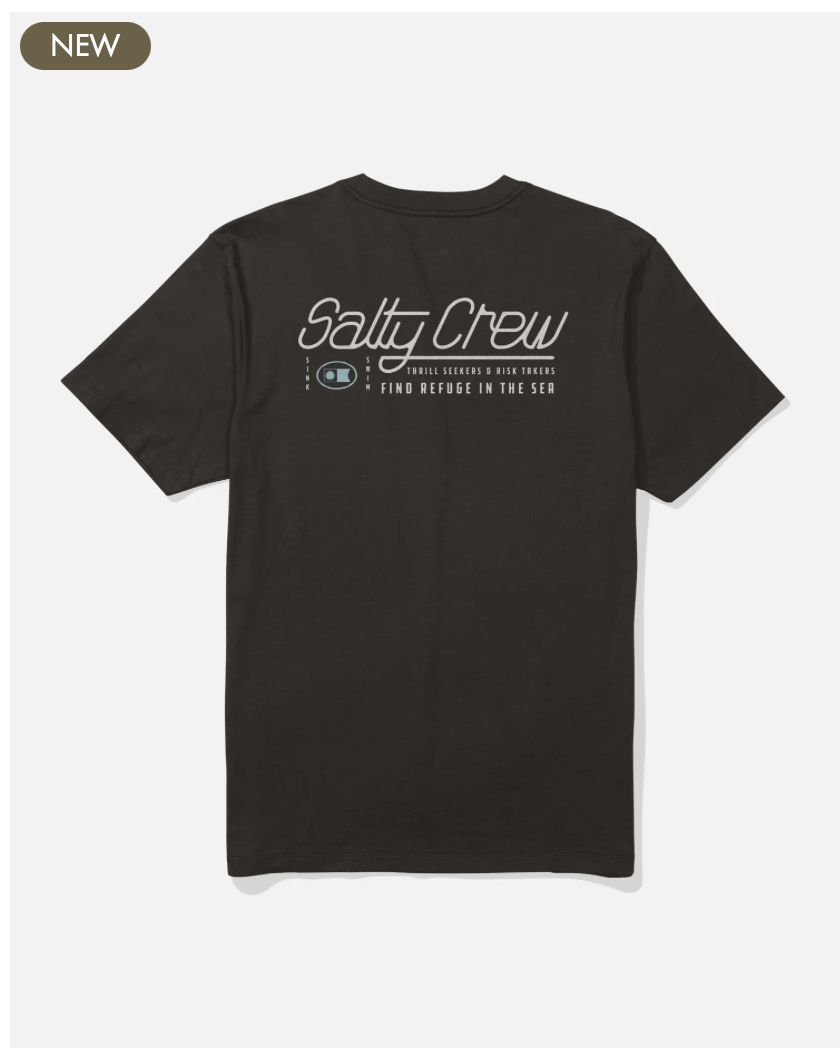 Salty Crew Fluid Crew Tee - Black